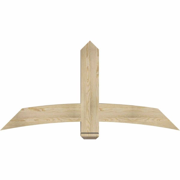 Ekena Millwork Bellingham Rough Sawn Timber Gable Bracket, Douglas Fir, 60"W x 30"H x 6"D x 6"F, 12/12 Pitch GBW060X30X0606BEL00RDF - main